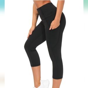 THE GYM PEOPLE Womens' Yoga Pants High Waist with Pocket Tummy Control